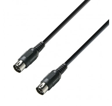 Adam Hall MIDI Cable 3 m black 5-pole
