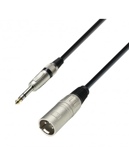  Adam Hall Cables 3 Star Series - Microphone Cable XLR male to 6.3 mm Jack stereo 6 m 