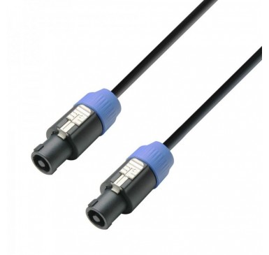 Adam Hall Cables-Speaker Cable 2 x 1.5 mm2 Standard Speaker Connector 4-pole to Standard Speaker Connector 4-pole 5 m