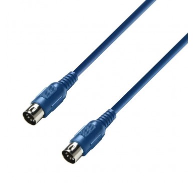 Adam Hall Cables K3MIDI0075BLU - Cable MIDI 0,75 m azul