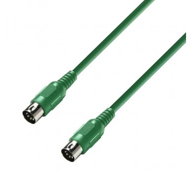 Adam Hall Cables K3MIDI0075GRN - Cable MIDI 0,75 m verde