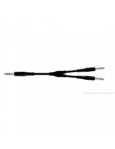 PROEL Cable jack estéreo a 2 x jack mono, 1.8 m de longitud.